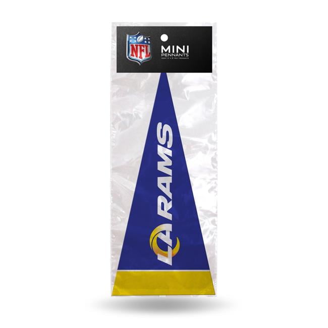 4 x 9 in. Mini Los Angeles Rams Pennant Set - 8 Piece