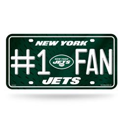 6734560439 NFL New York Jets No.1 Fan License Plate