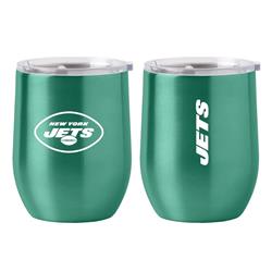 629366650 16 oz NFL New York Jets Stainless Steel Curved Travel Tumbler