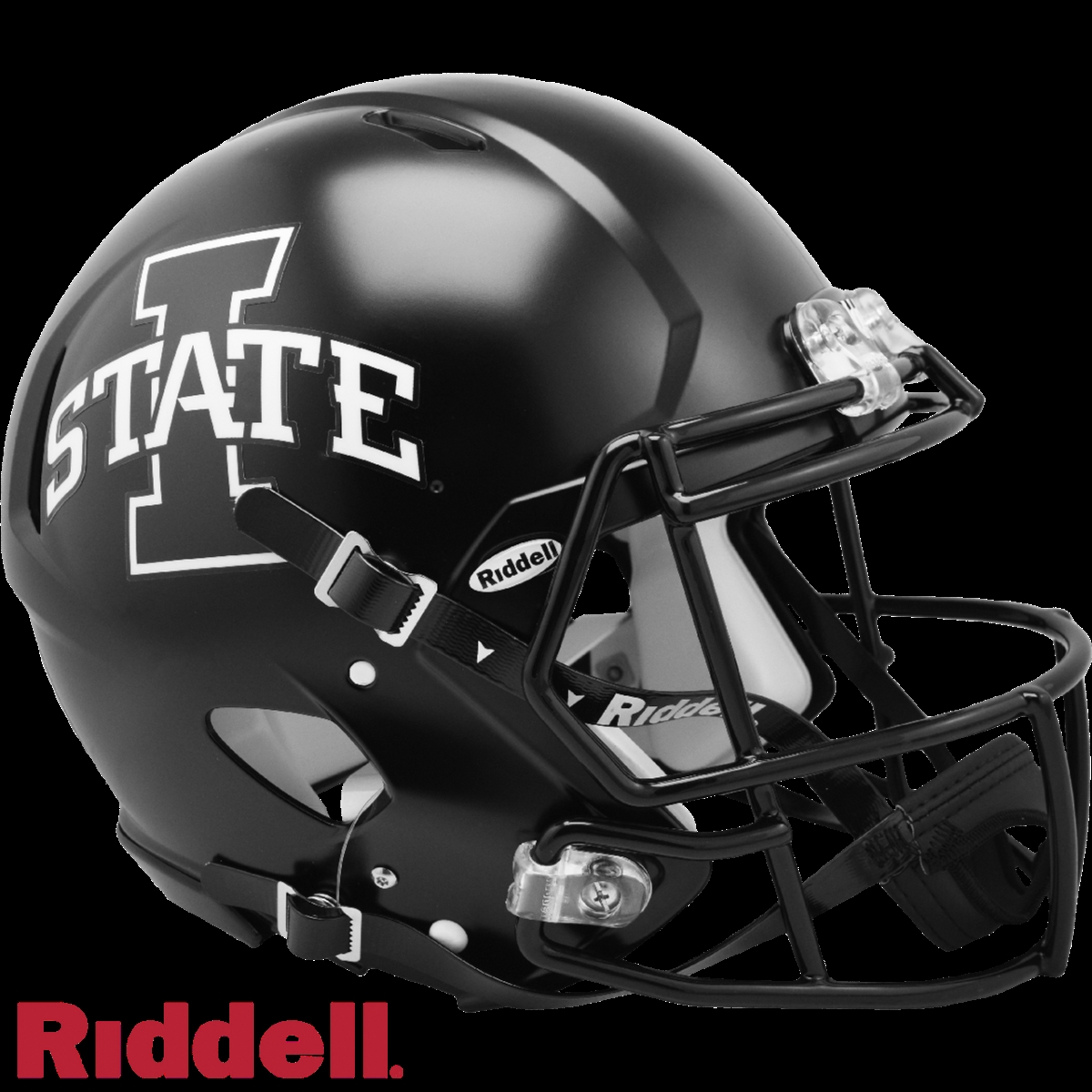 9585533520 NCAA Iowa State University Authentic Full Size Speed Style Cyclones Helmet, Satin Black