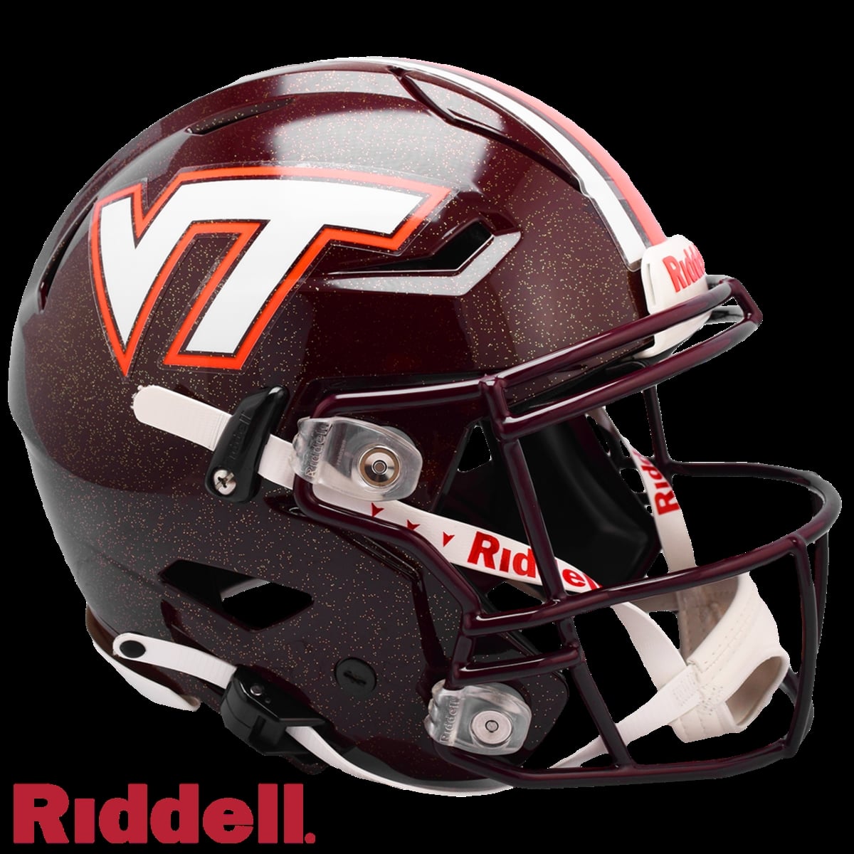 9585532783 NCAA Virginia University of Science & Technology Authentic Full Size Speed Flex Style Hokies Helmet