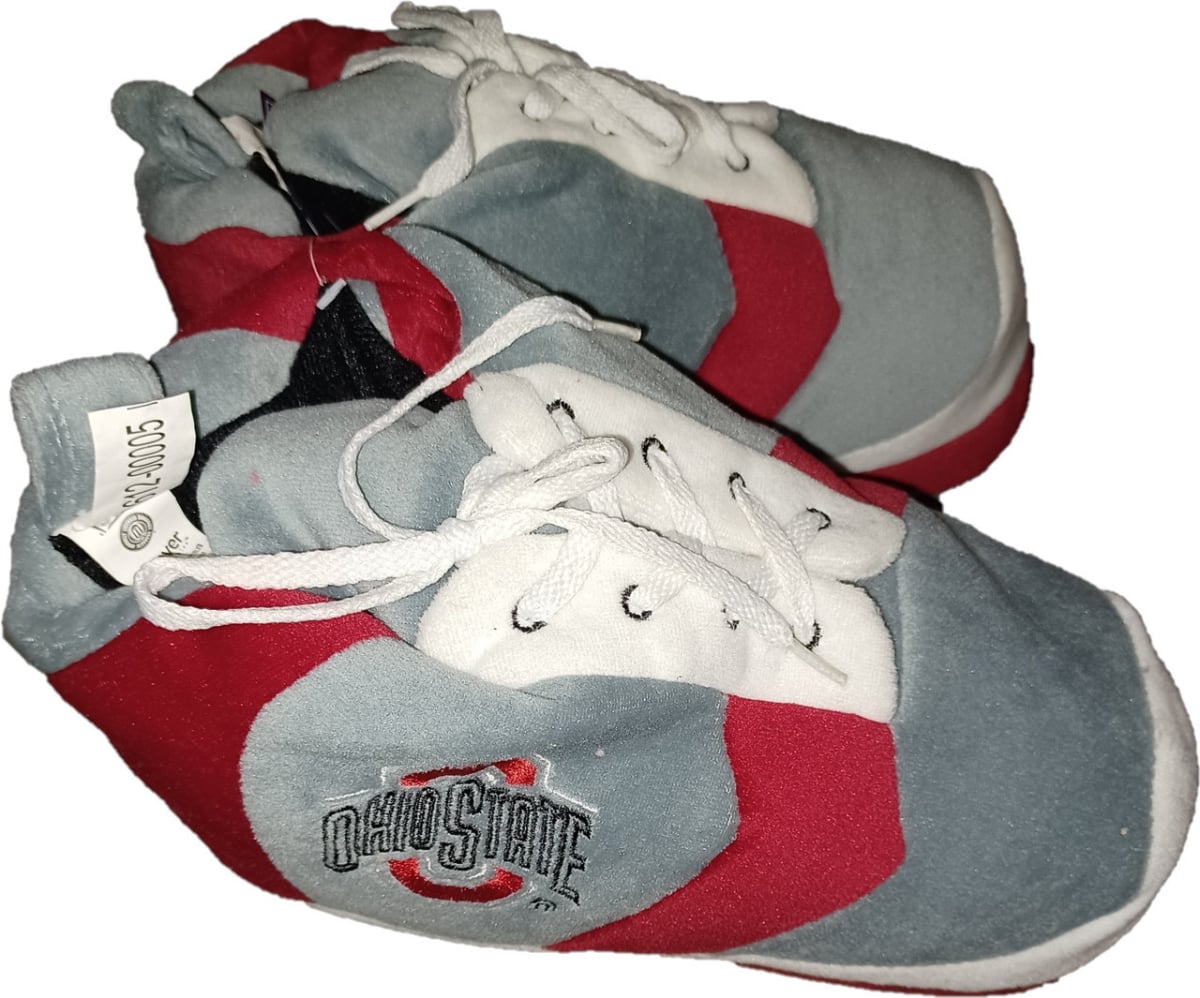 8686733414-L Ohio State Buckeyes Slipper - Men Sneaker - Large - 2 Piece