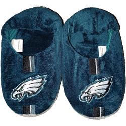 NFL Philadelphia Eagles Slipper - Size Youth 4-7 - 11-12 Stripe - Large - 2 Piece