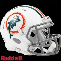 9585563902 NFL Miami Dolphins Replica Mini Speed Style Tribute Helmet