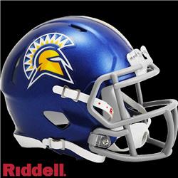 9585589464 NCAA San Jose State Spartans  Replica Mini Speed Style Helmet