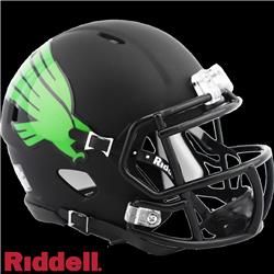 9585590149 North Texas Mean Green Replica Mini Helmet, Matte Black