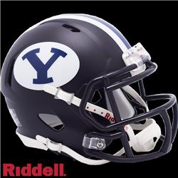 9585590277 NCAA BYU Cougars  Replica Mini Speed Style Helmet, Navy