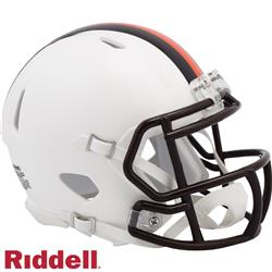 9585563867 Cleveland Browns Riddell Replica Mini Speed Style On-Field Alternate Helmet 2023 White Out