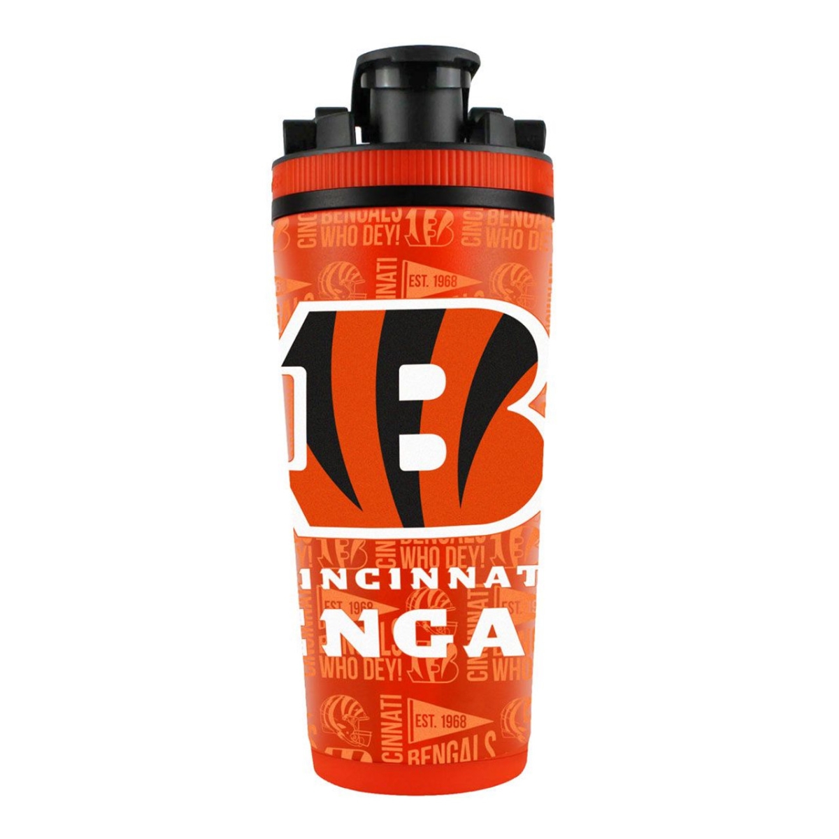 1094312485 26 oz Stainless Steel Cincinnati Bengals Ice Shaker