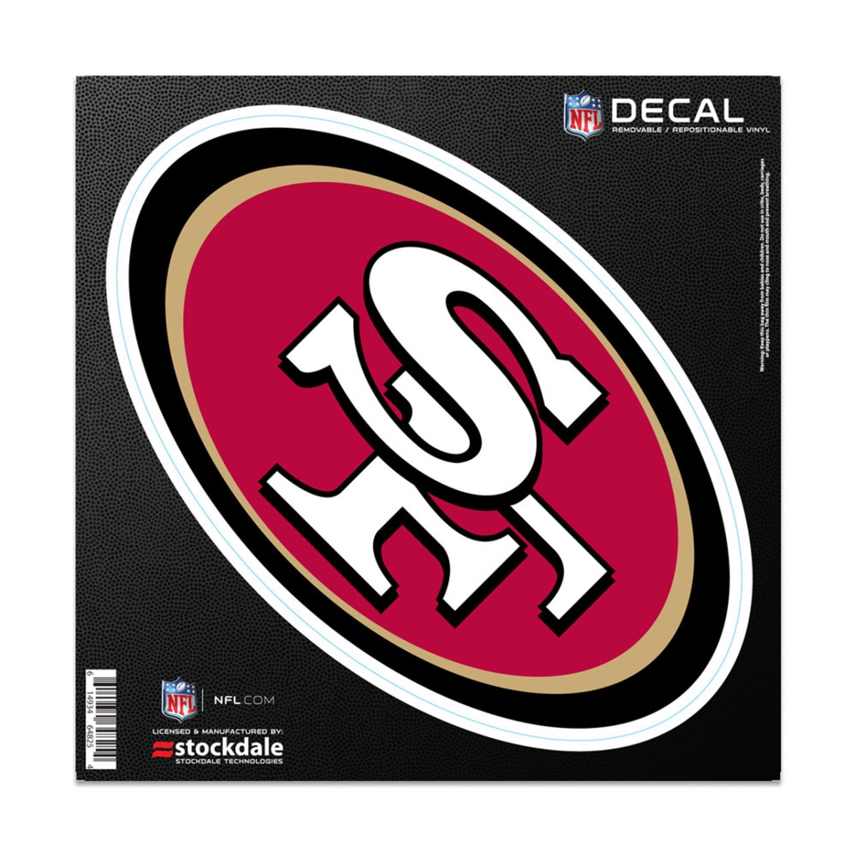 1493464825 6 x 6 in. All Surface Logo San Francisco 49ers Decal