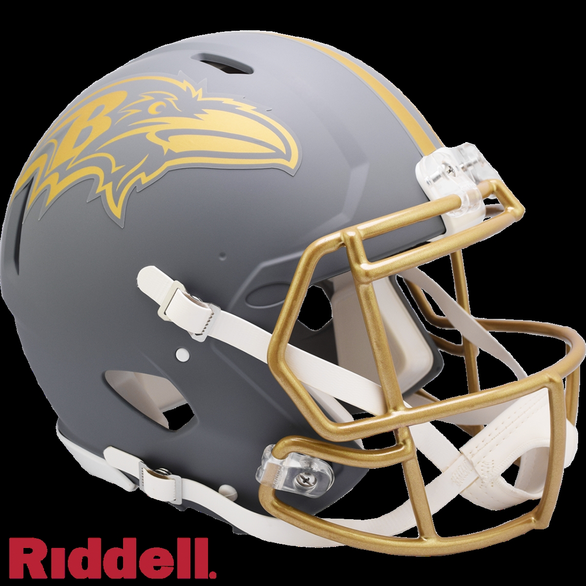 9585562988 NFL Baltimore Ravens Authentic Full Size Speed Style Slate Alternate Helmet