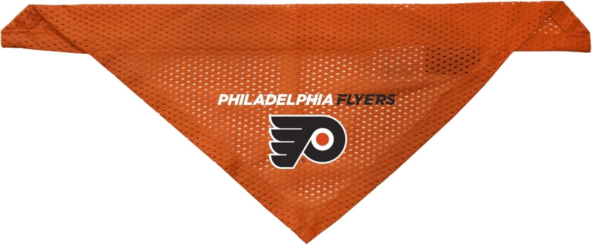 Picture of Little Earth 9438121707 Philadelphia Flyers Pet Bandanna - Small