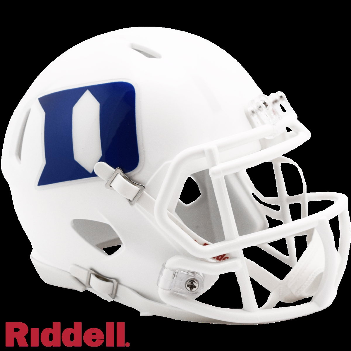 9585590393 Mini Speed Style White Duke Blue Devils Helmet  Replica