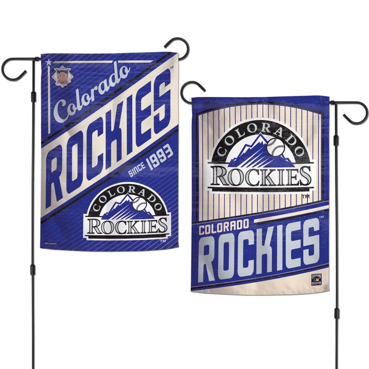 9416605971 12 x 18 in. Garden Style 2 Sided Cooperstown Colorado Rockies Flag