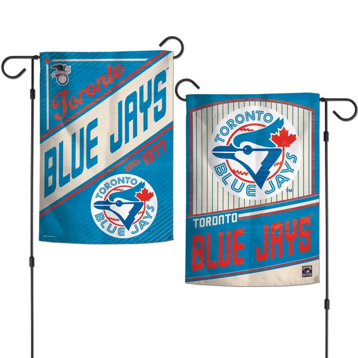 9416605979 12 x 18 in. Garden Style 2 Sided Cooperstown Toronto Blue Jays Flag