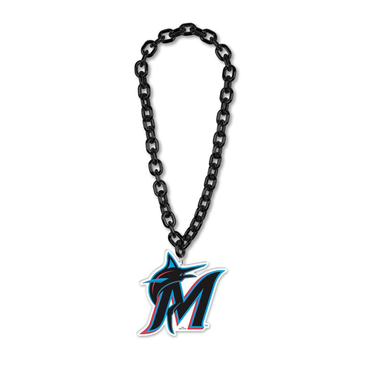 Picture of Wraft Fanatics 9416629580 Miami Marlins Necklace Big Fan Chain