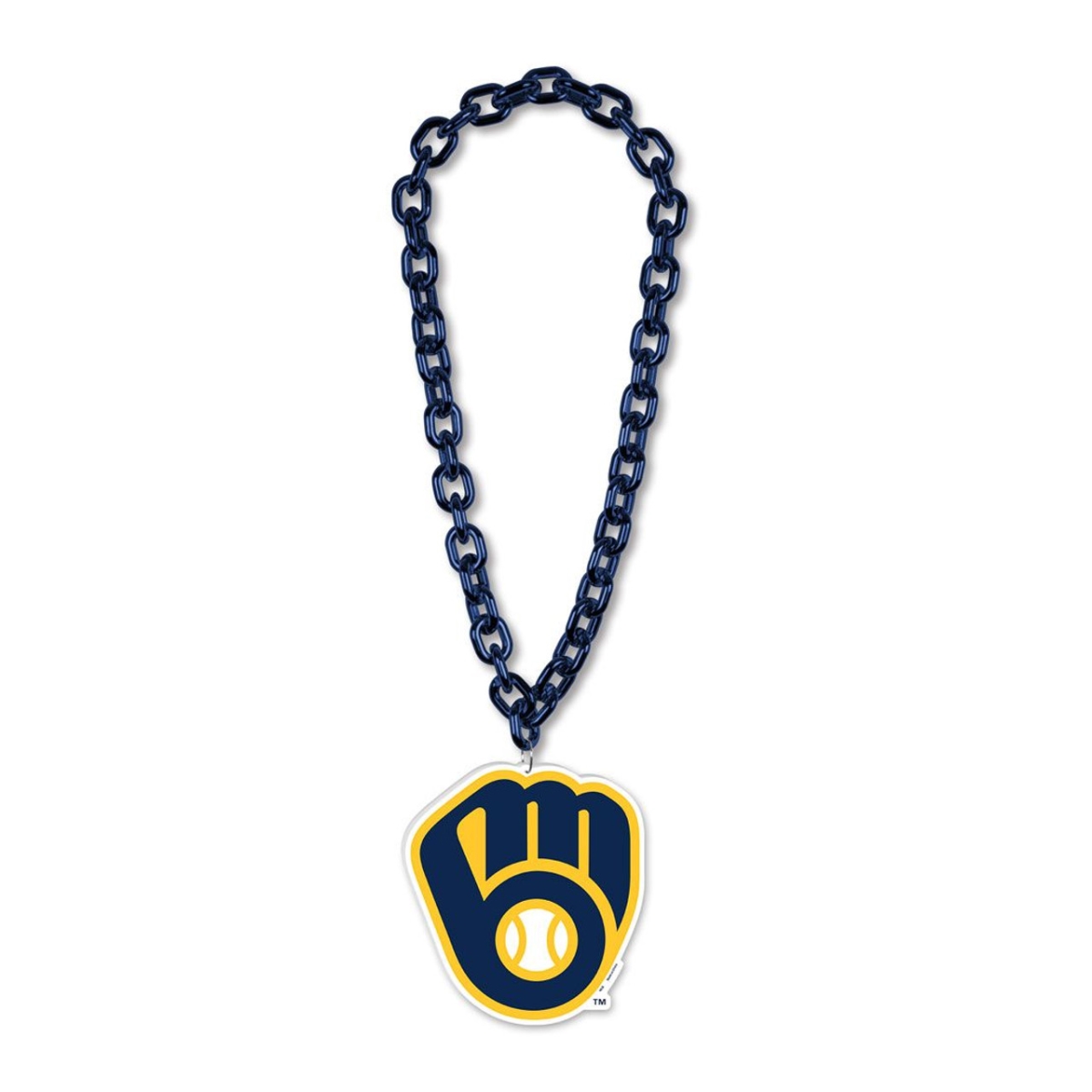Picture of Wraft Fanatics 9416629566 Milwaukee Brewers Necklace Big Fan Chain
