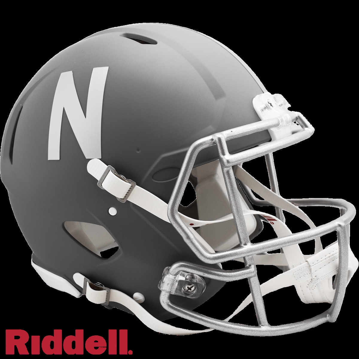 9585533570 Nebraska Cornhuskers  Authentic Full Size Speed Slate Alternate Helmet