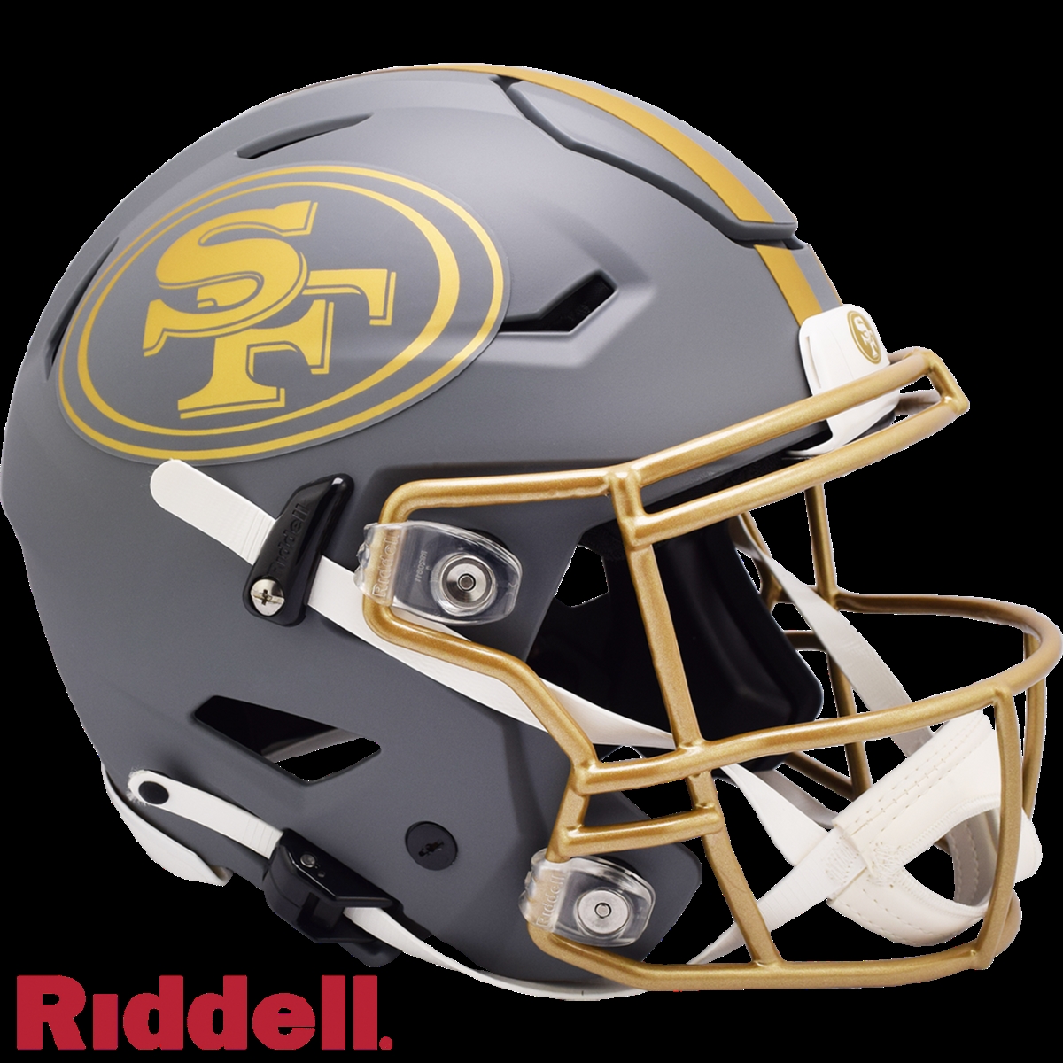 9585562930 NFL University of San Francisco Authentic Full Size Speed Flex Style Slate Alternate 49ers Helmet
