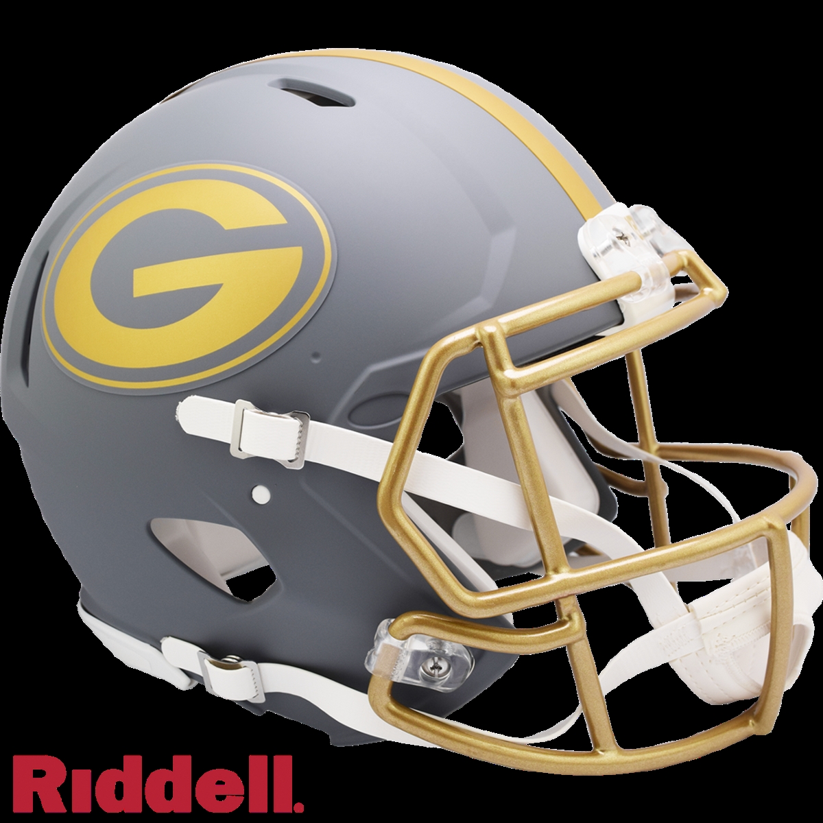 9585562983 NFL Green Bay Packers Authentic Full Size Speed Style Slate Alternate Helmet