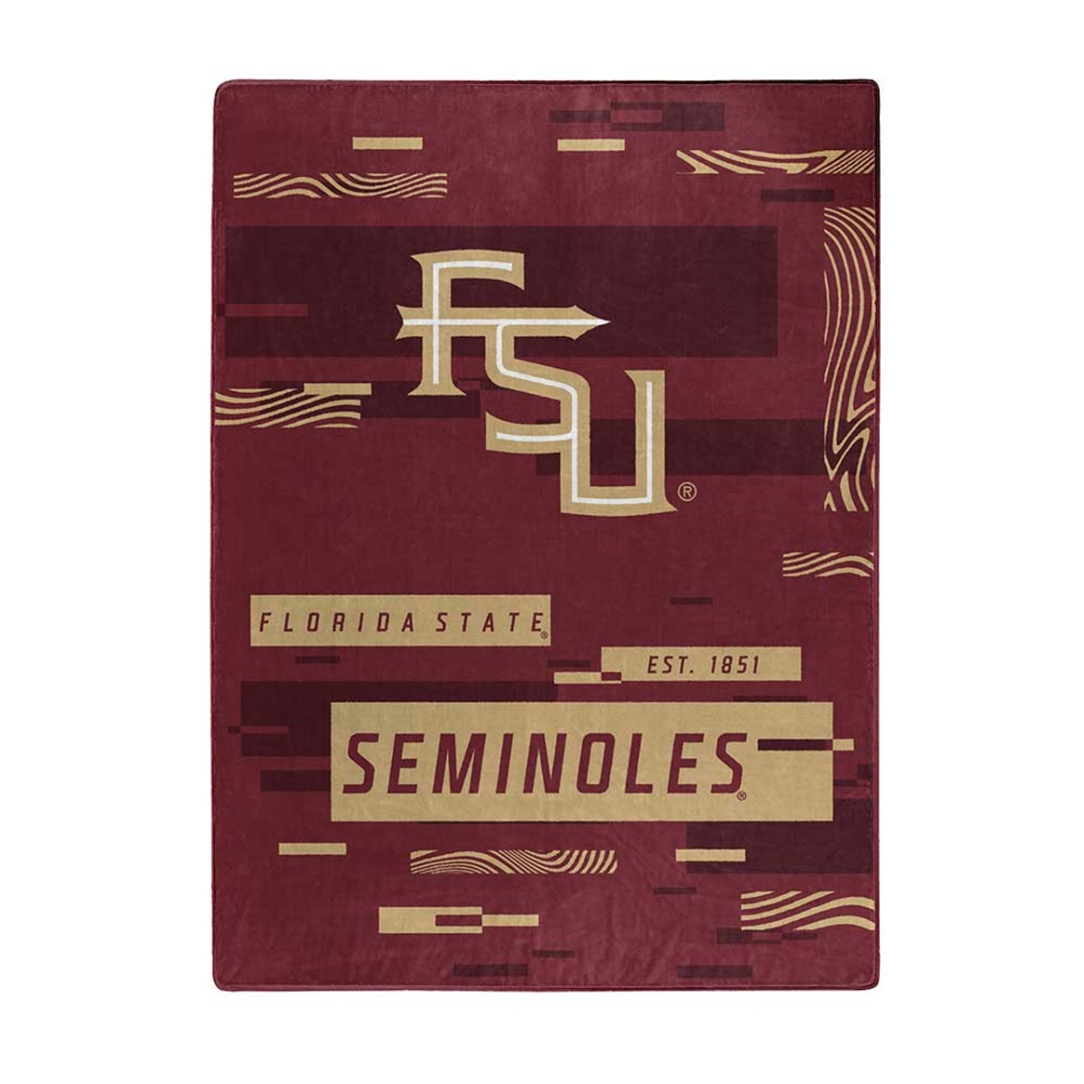 9060433208 60 x 80 in. Florida State Seminoles Blanket - Raschel Digitize Design