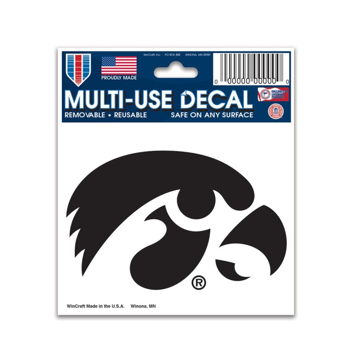 3208511139 3 x 4 in. Iowa Hawkeyes Multi Use Decal