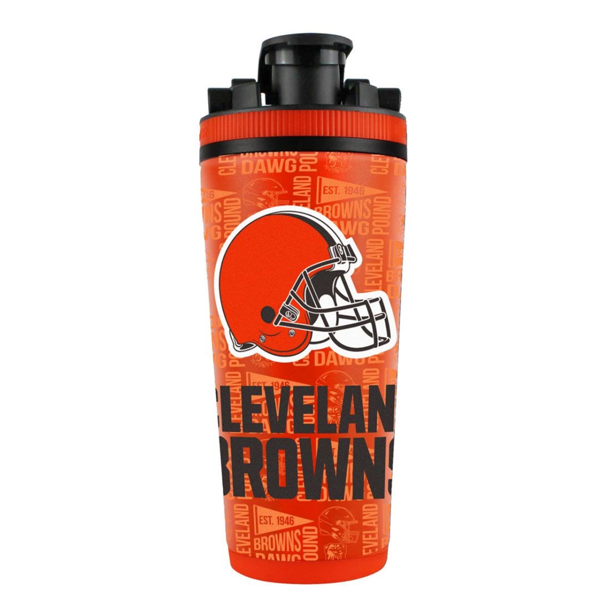1094312563 26 oz Cleveland Browns Ice Shaker - Stainless Steel