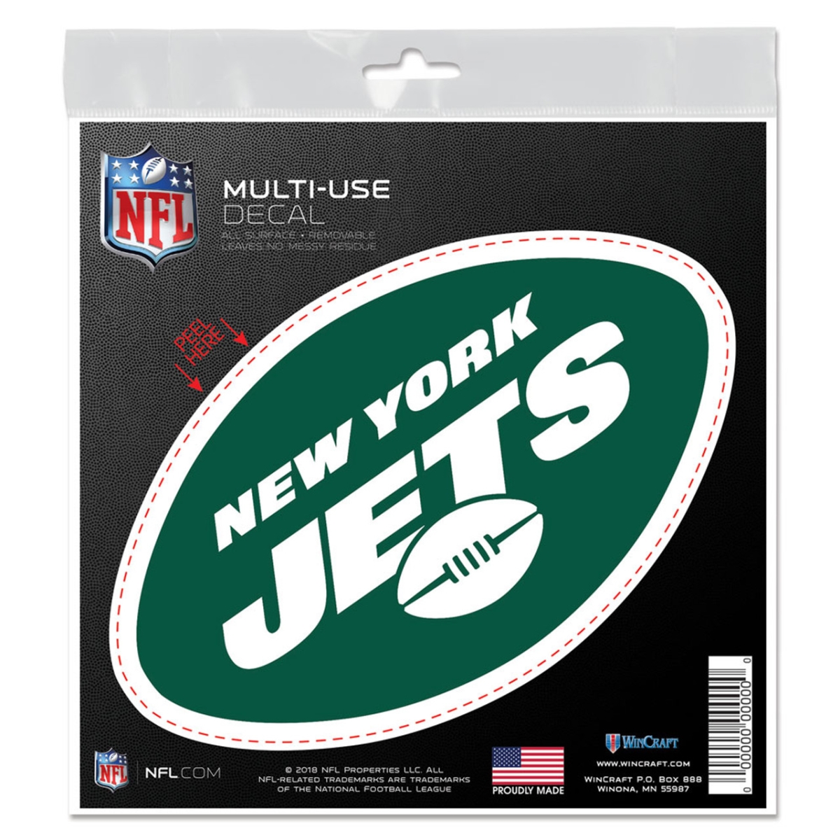 1493464842 6 x 6 in. York Jets Decal All Surface Logo