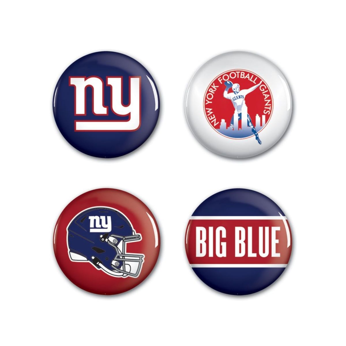 3208561273   York Giants Buttons - Small - Pack of 4