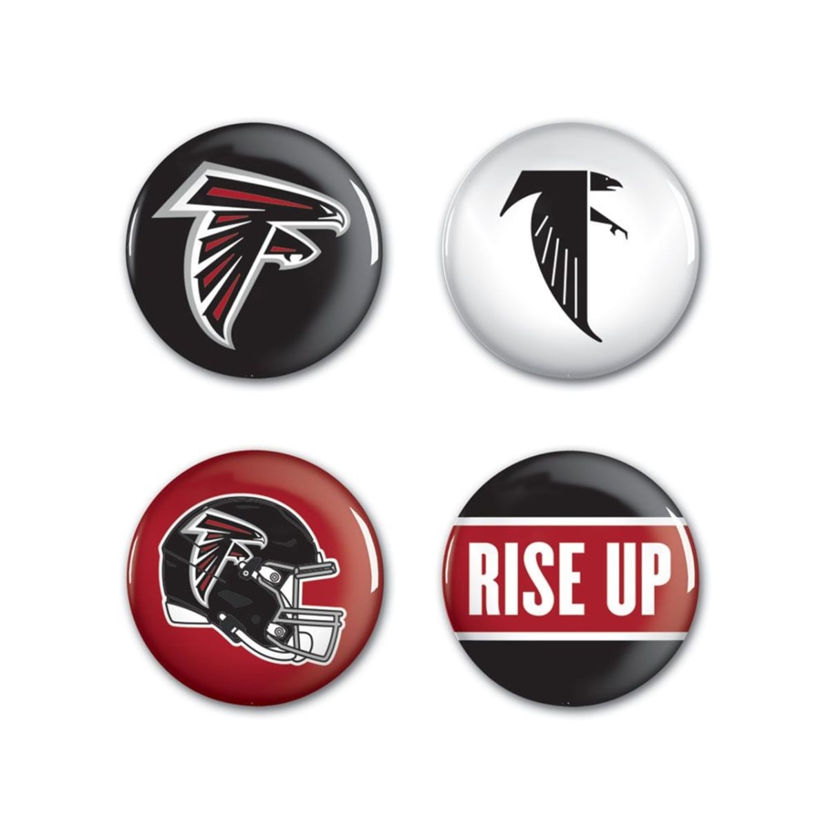 3208588766 NFL Atlanta Falcons Buttons - Pack of 4