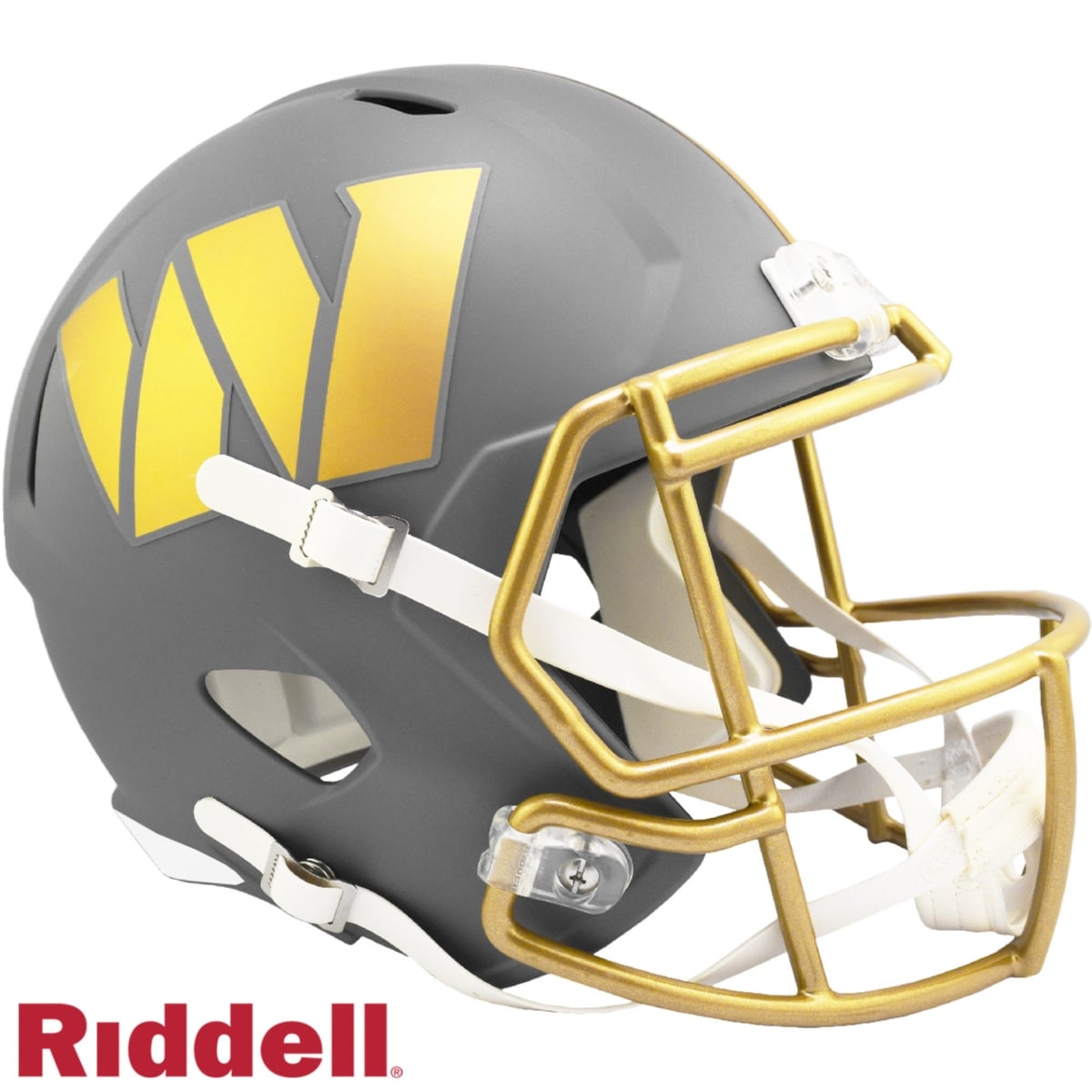 9585563093 Washington Commanders Replica Full Size Speed Helmet - Slate