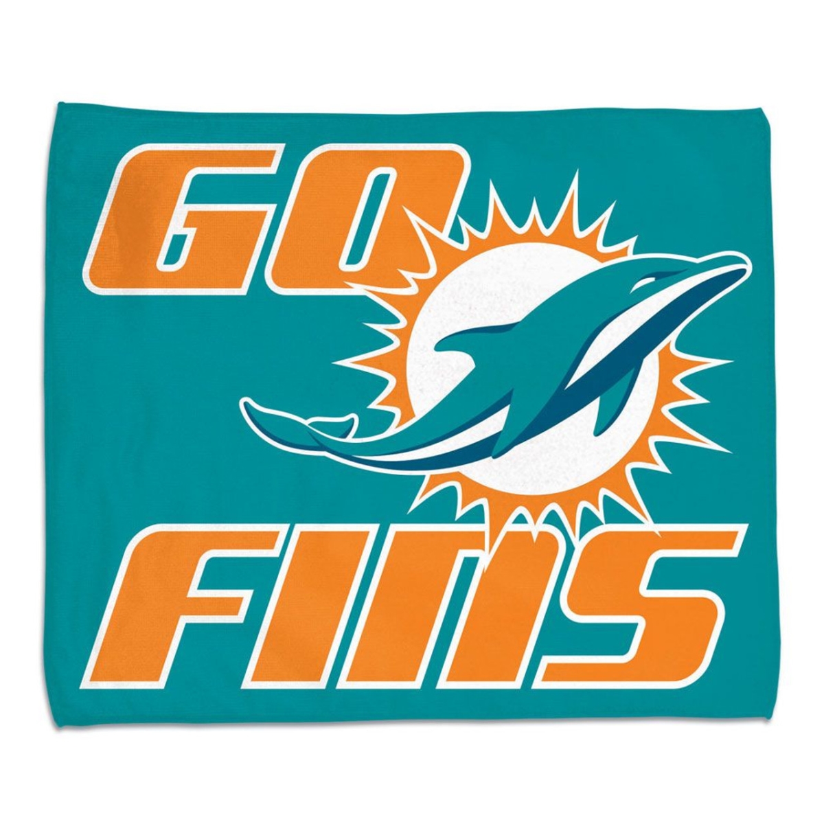 9960626046 15 x 18 in. Miami Dolphins Full Color Rally Towel