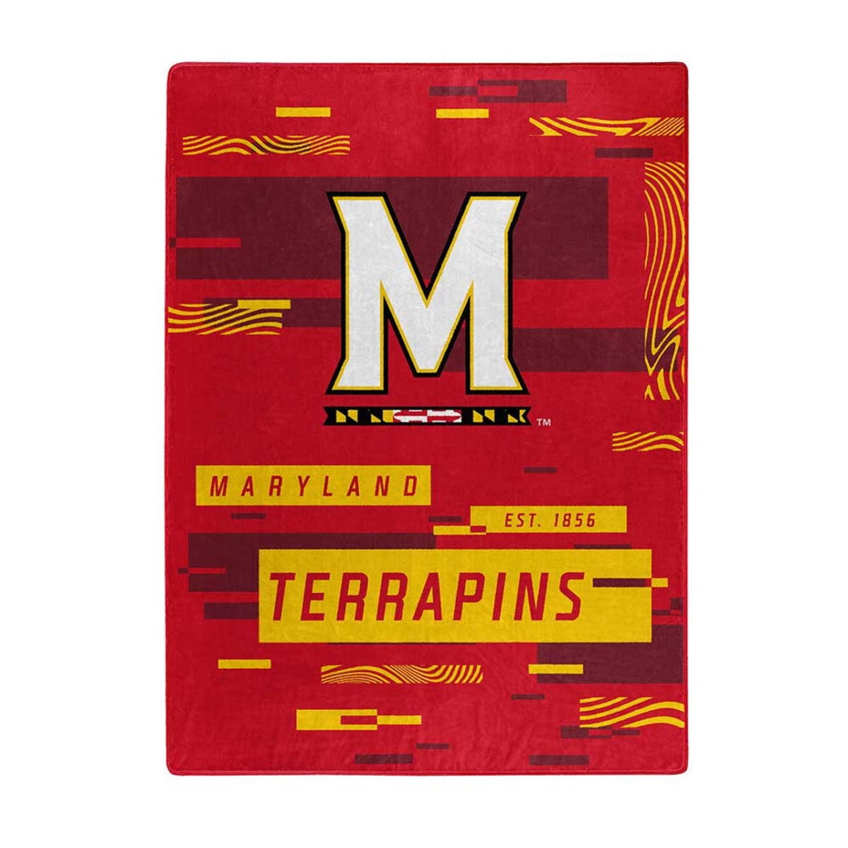 9060433221 60 x 80 in. Maryland Terrapins Blanket - Raschel - Digitize Design