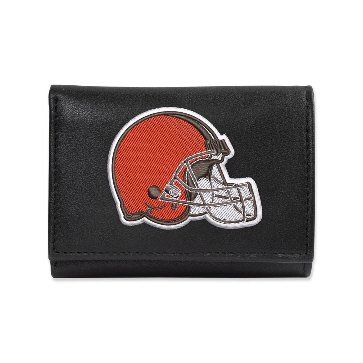 Picture of Rico Industries 1140744216 Cleveland Browns Trifold Leather Embroidered Wallet