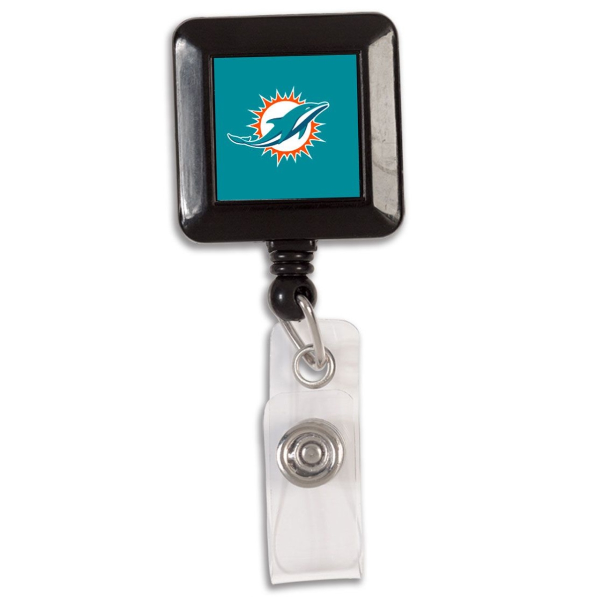Miami Dolphins Retractable Decal decal Holder - Square