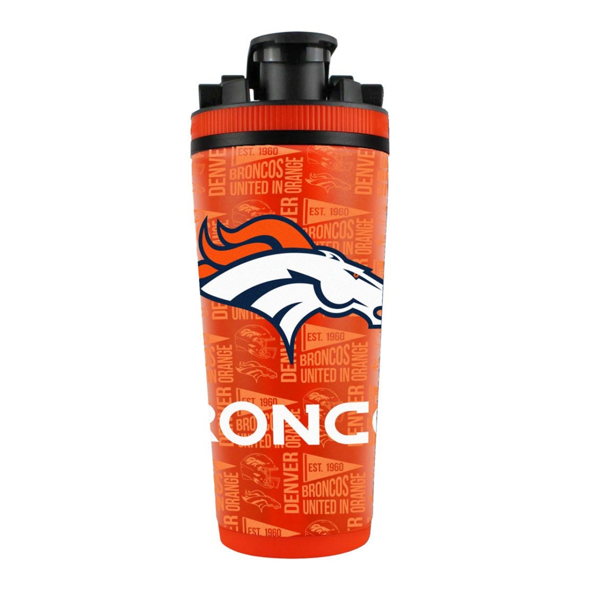 1094312562 26 oz Denver Broncos Ice Shaker - Stainless Steel