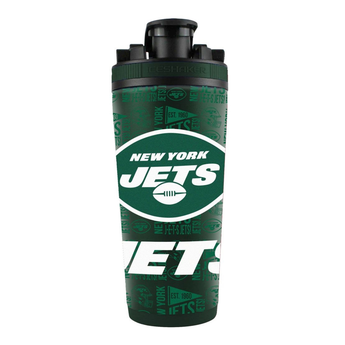 1094312577 26 oz   York Jets Ice Shaker - Stainless Steel