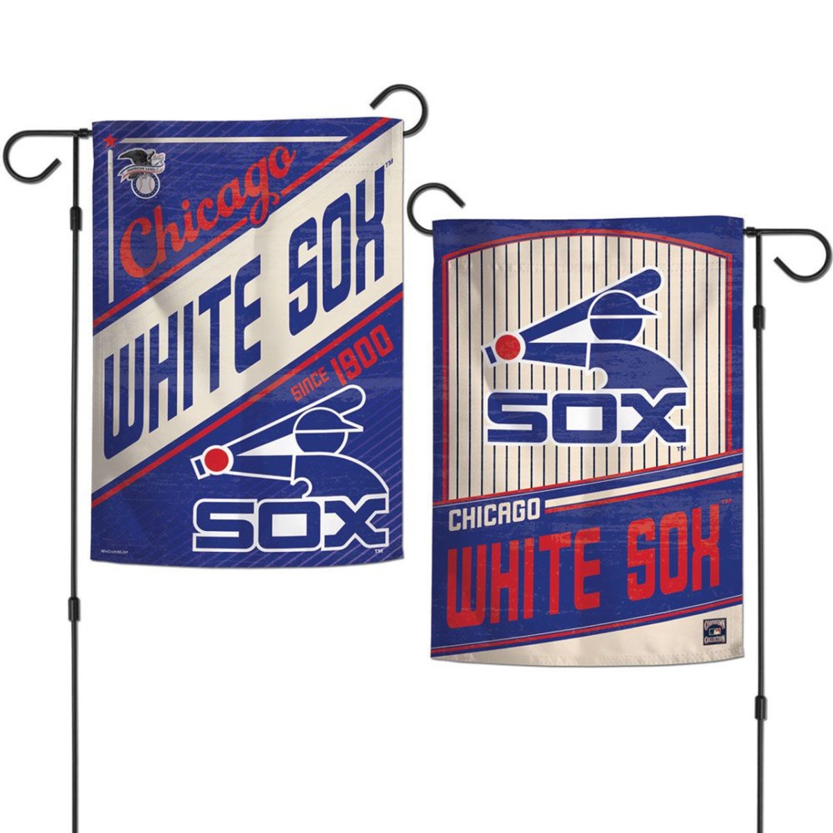 3208526726 12 x 18 in. Chicago White Sox 2 Sided Cooperstown Garden Flag