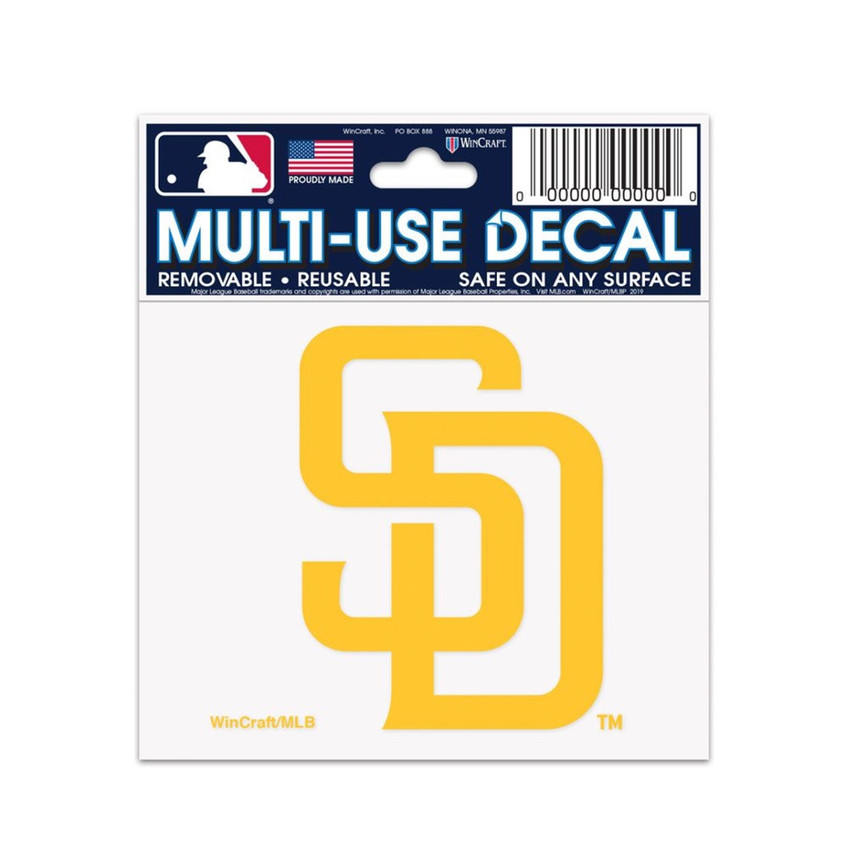 3208584490 3 x 4 in. San Diego Padres Multi Use Decal