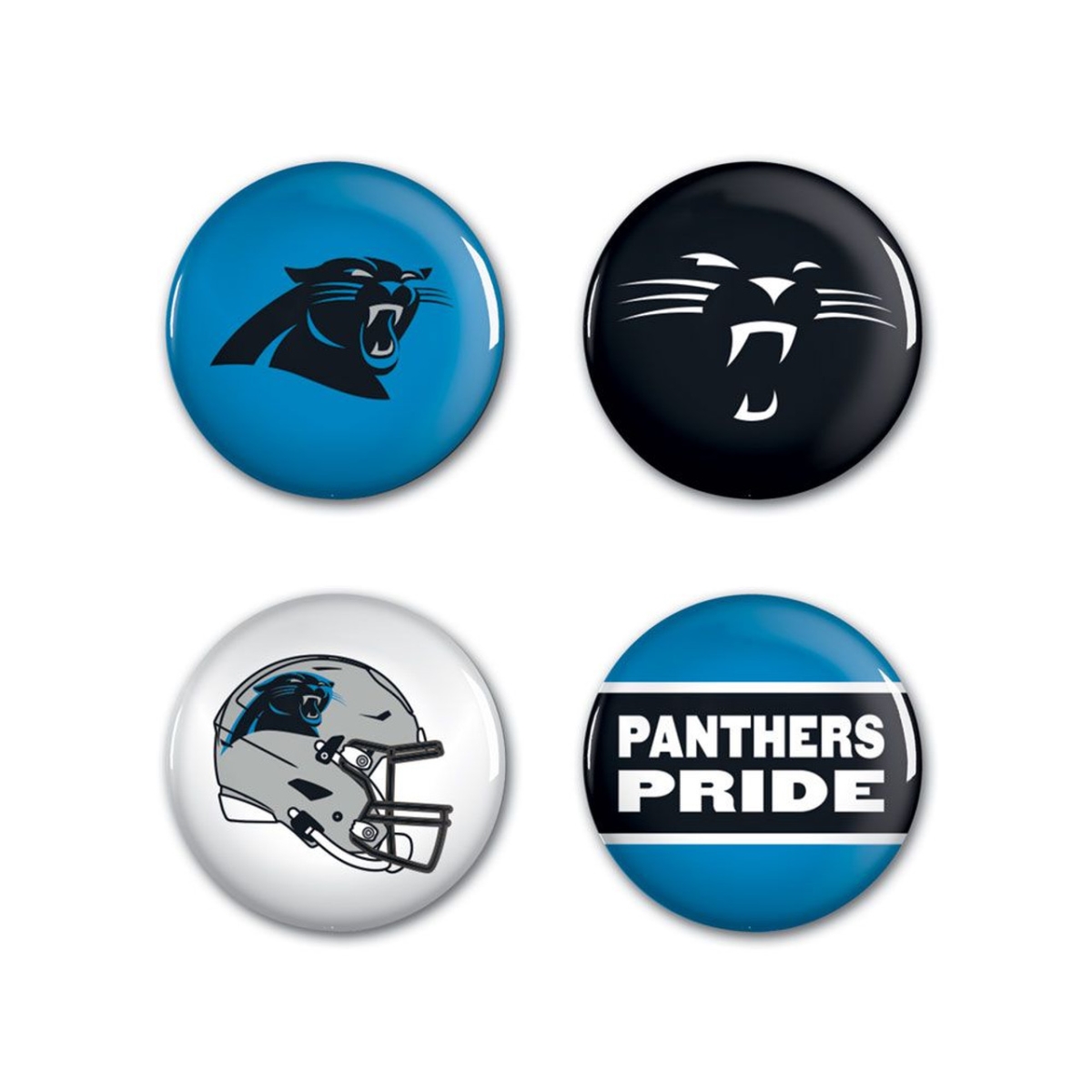 3208588771 Carolina Panthers Buttons - Small - Pack of 4