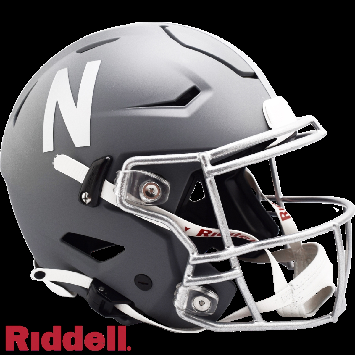 9585533563 NCAA University of Nebraska-Lincoln Authentic Full Size Speed Flex Style Slate Alternate Cornhuskers Helmet