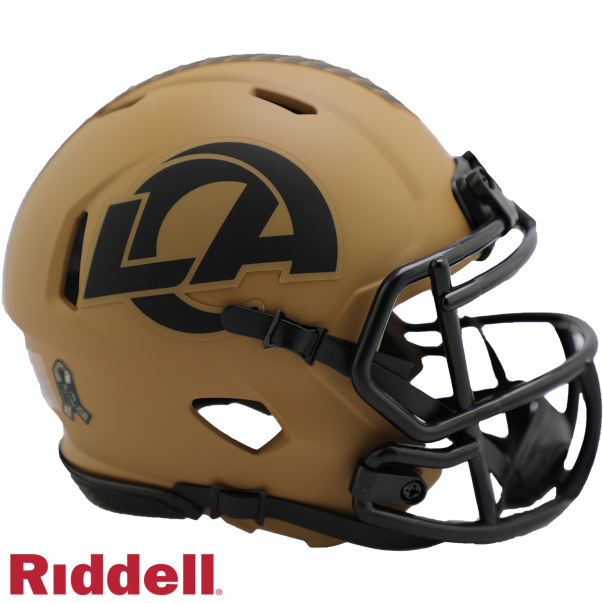 Los Angeles Rams Replica Mini Speed Helmet - Salute to Service 2023