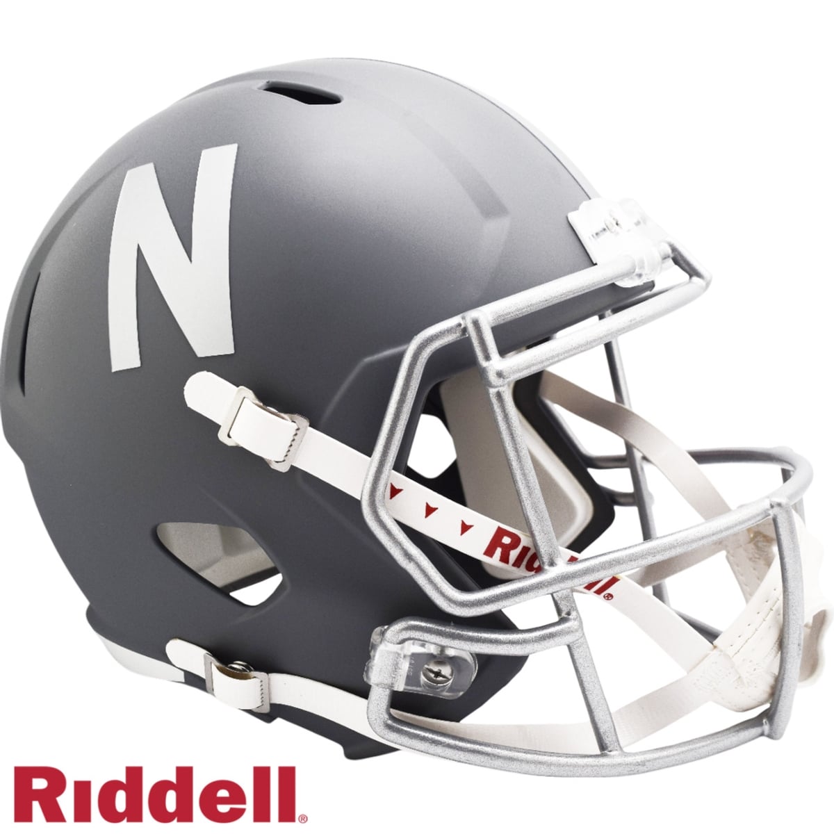 9585587858 Nebraska Cornhuskers Replica Full Size Speed Helmet - Slate