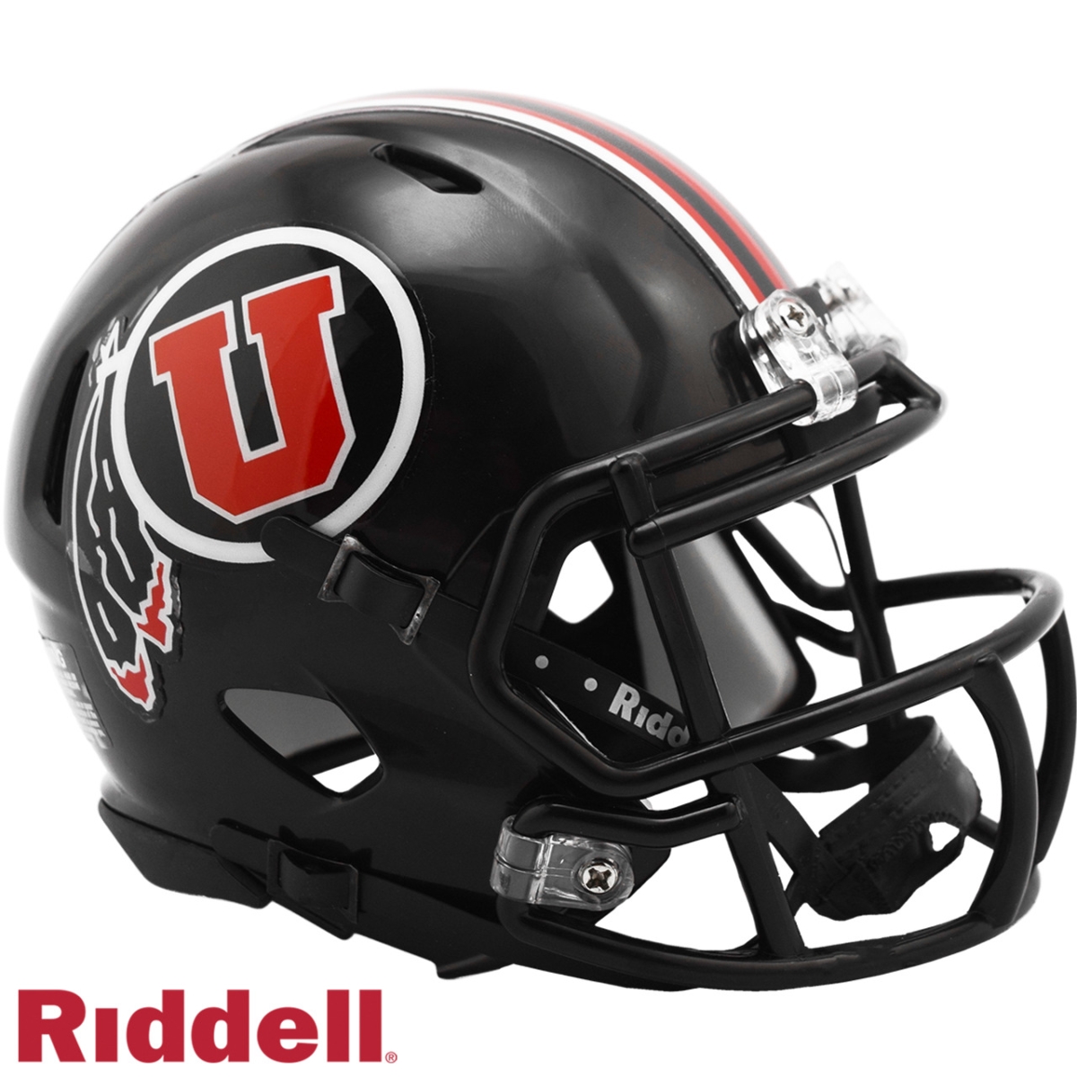 9585590374 Utah Utes Replica Mini Speed Helmet - Black