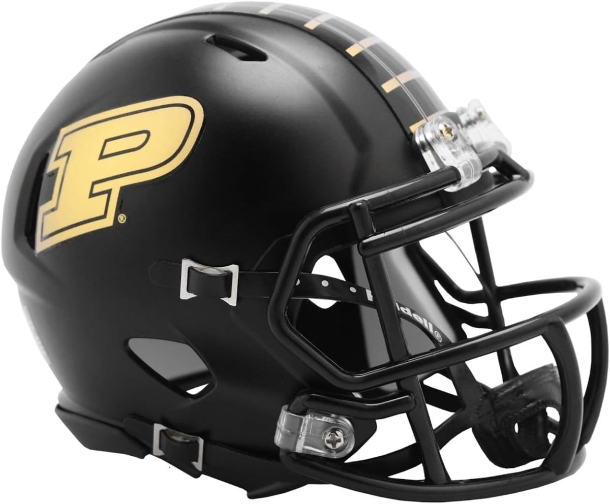 9585590424 Purdue Boilermakers 2024 Mini Speed Style Helmet, Black