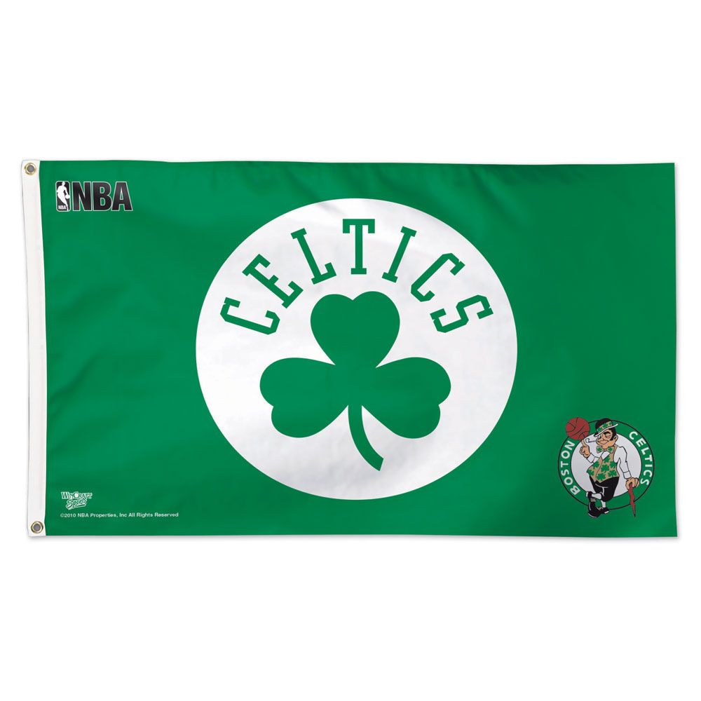 3208502381 3 x 5 ft. Boston Celtics Deluxe Style Flag