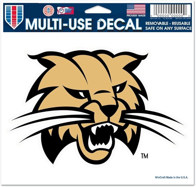 3208524411 5 x 6 in. Ohio Bobcats Decal Multi Use Color