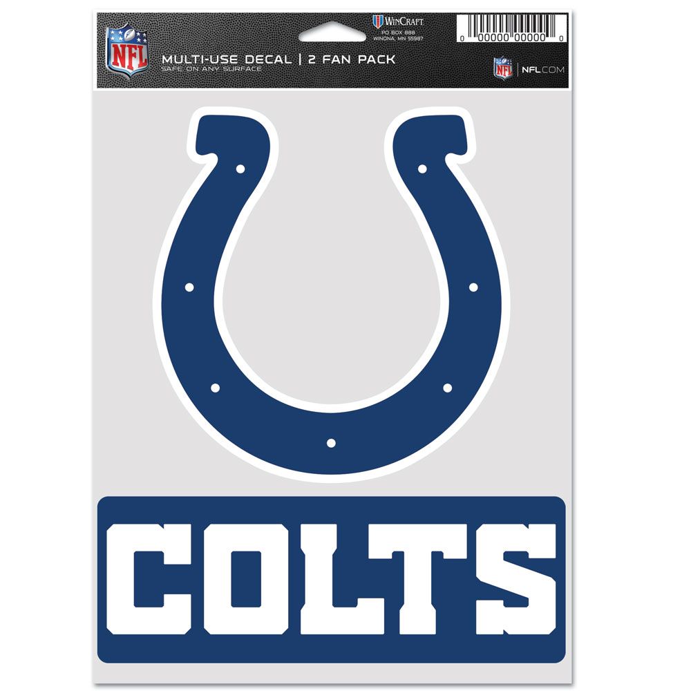 9416637968 Indianapolis Colts Multi Use Fan Decal - Pack of 2