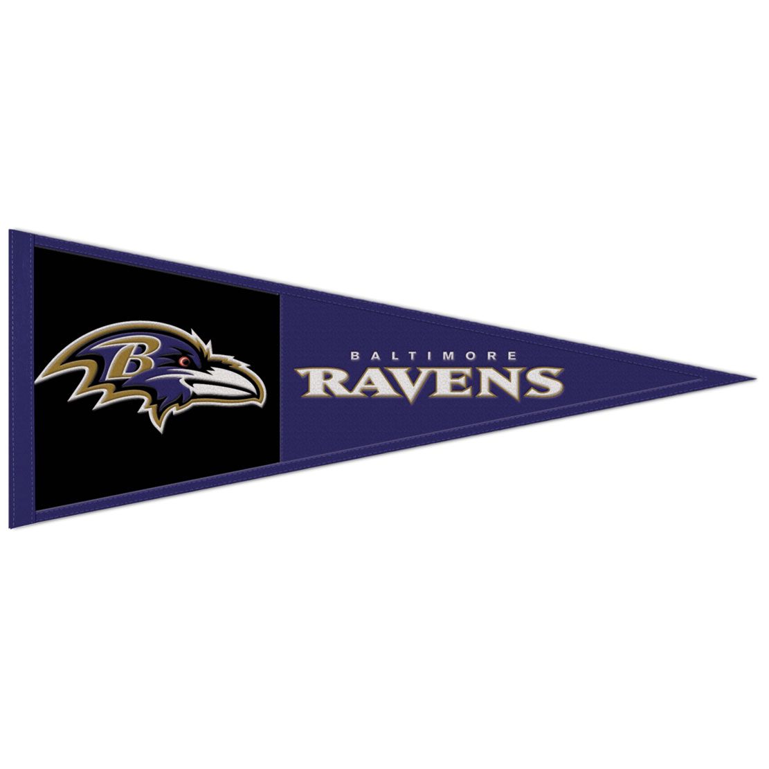 WinCraft Baltimore Ravens 13" x 32" Wool Primary Logo Pennant