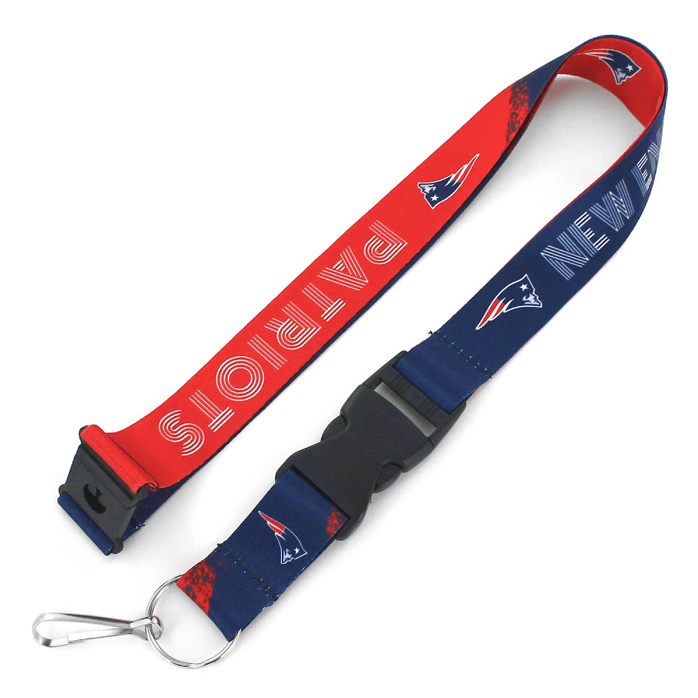 Aminco 6326408234 New England Patriots Lanyard - Crossfade Design